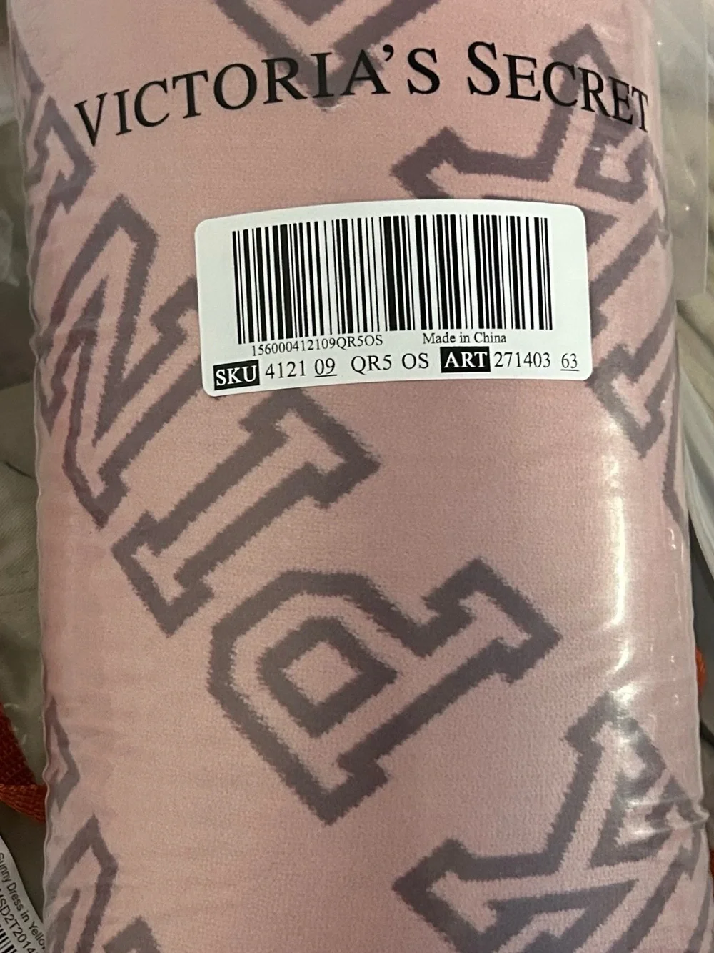 Victoria's Secret PINK Pink Sherpa Plush Blanket Pink Logo